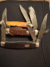 Ulster  & mix  Lot Multi-Blade Slipjoint Manual Clip Point