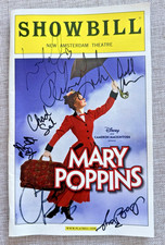 Mary Poppins Showbill New Amsterdam Theatre 2010 Laura Kelly Rebecca Lurker Sign