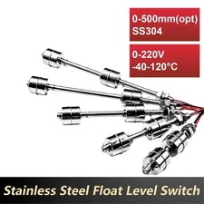 Float Level Switch Double Ball Stainless Steel Water Liquid Sensor Controller