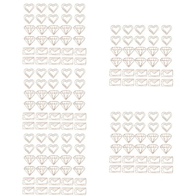  5 Pack Papierklammern Metallbüroklammern Kreativer Papierclip Dekorative