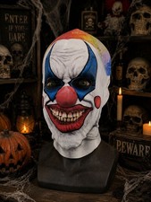 Faux Real Adult Scary Full Face Clown Stretch Mask Halloween Costume Joker