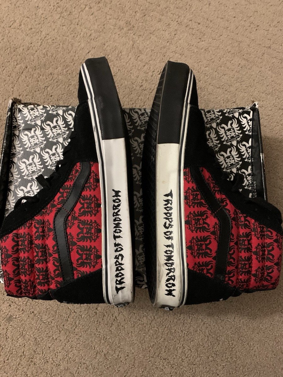 Vans Supreme Neighborhood sk8 hi バンズ Vans Sk8 Hi Supreme Neighborhood Skate Shoes Black Red High Top