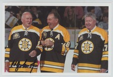 Eddie Johnston Boston Bruins NHL Signed 4x6 Photo Hockey AUTOGRAPH