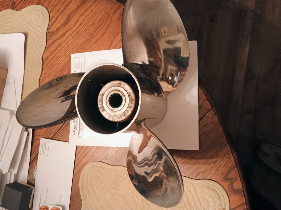 raker 24 pitch stainless steel prop | eBay