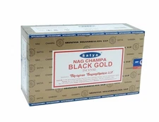 Satya Black Gold Incense Sticks Pack of 12X15g Each Pack 180 Incense Sticks