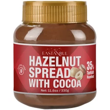 Eastanbul Cocoa Hazelnut Spread, 11.6oz, Chocolate Hazelnut Spread, No Palm Oil