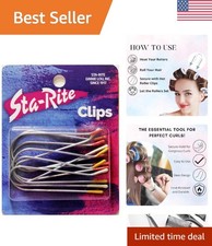Durable Heat-Resistant Hot Roller Clips - 8 Assorted Size Pack for Perfect Curls