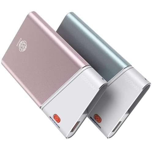 22.5W PD Fast Charging 10000mAh Power Bank 2 Pack Portable Charger with Dual Output