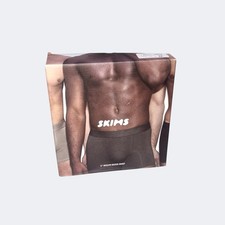 Skims Men’s Boxer Brief 3 Pack Set Box Chalk Size 3XL Strech 3” Inseam BNIB XXXL