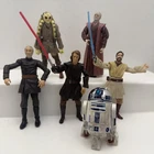 Lot of 6 Vintage 2004 Hasbro Star Wars 3.75" Action Figures Missing Accessories