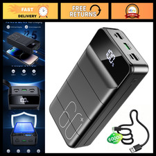 High-Capacity 60000mAh Portable Power Bank, 22.5W Fast Charging USB-C Battery Pa