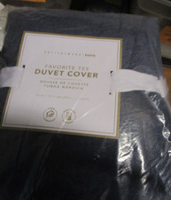 Pottery Barn Teen Fave Favorite Tee twin navy blue duvet New w tag