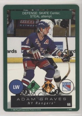 1995-96 Playoff One on One Challenge Adam Graves #66 m3v