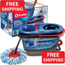 O-Cedar RinseClean Spin Mop With Bucket