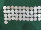 Mixed lot of 42 Roosevelt & Mercury  Dimes Dated from 1917-1950  - Lot # 33