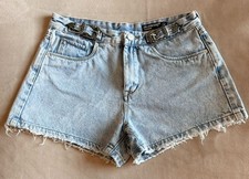 Blank NYC The Barrow Buckle Vintage High Rise Denim Shorts Size 28 NWOT Rare