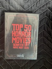 Premium Top 50 Horror Movies Scratch Off Cards - Horror Movie Gifts for Movie...