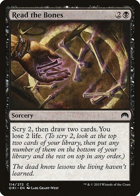 Read the Bones NonFoil Magic Origins 114 NM MTG