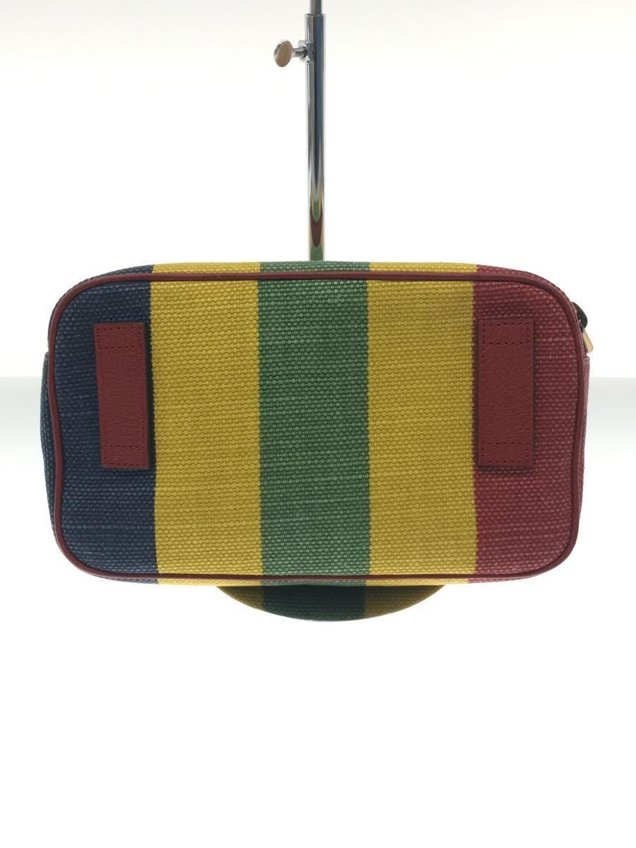 GUCCI waist bag 625895 rasta color canvas multicolor stripe