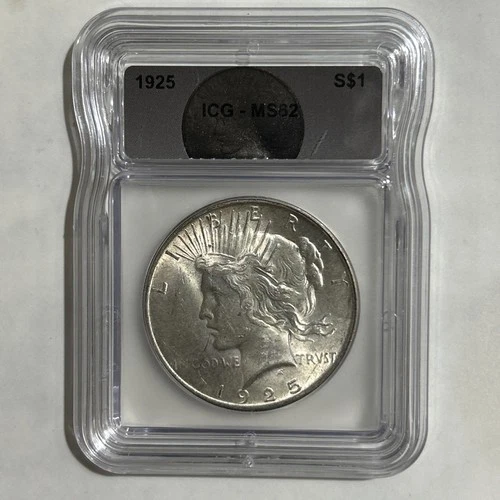 1925 PEACE DOLLAR ICG MS62