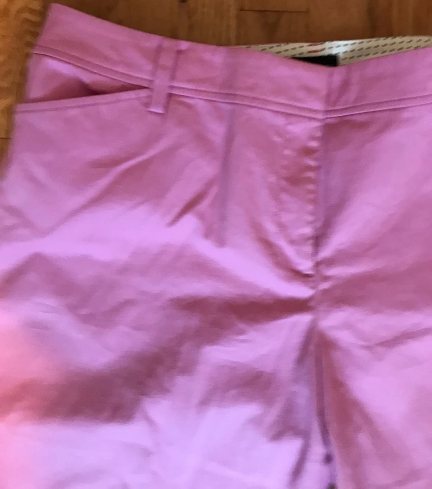 Talbots 16W Corto Perfecto 9" Rosa Chino 36"W x9"I Cintura Elástica de tiro alto Foto 4 de 4
