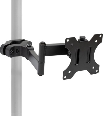 Full Motion Pole Mount for 17-32  Monitor TV VESA 75 100 Tilt Swivel Arm