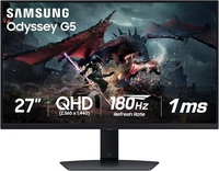 Samsung 27" Odyssey G50D QHD 180Hz DisplayHDR G-Sync Gaming Monitor S27DG500EN