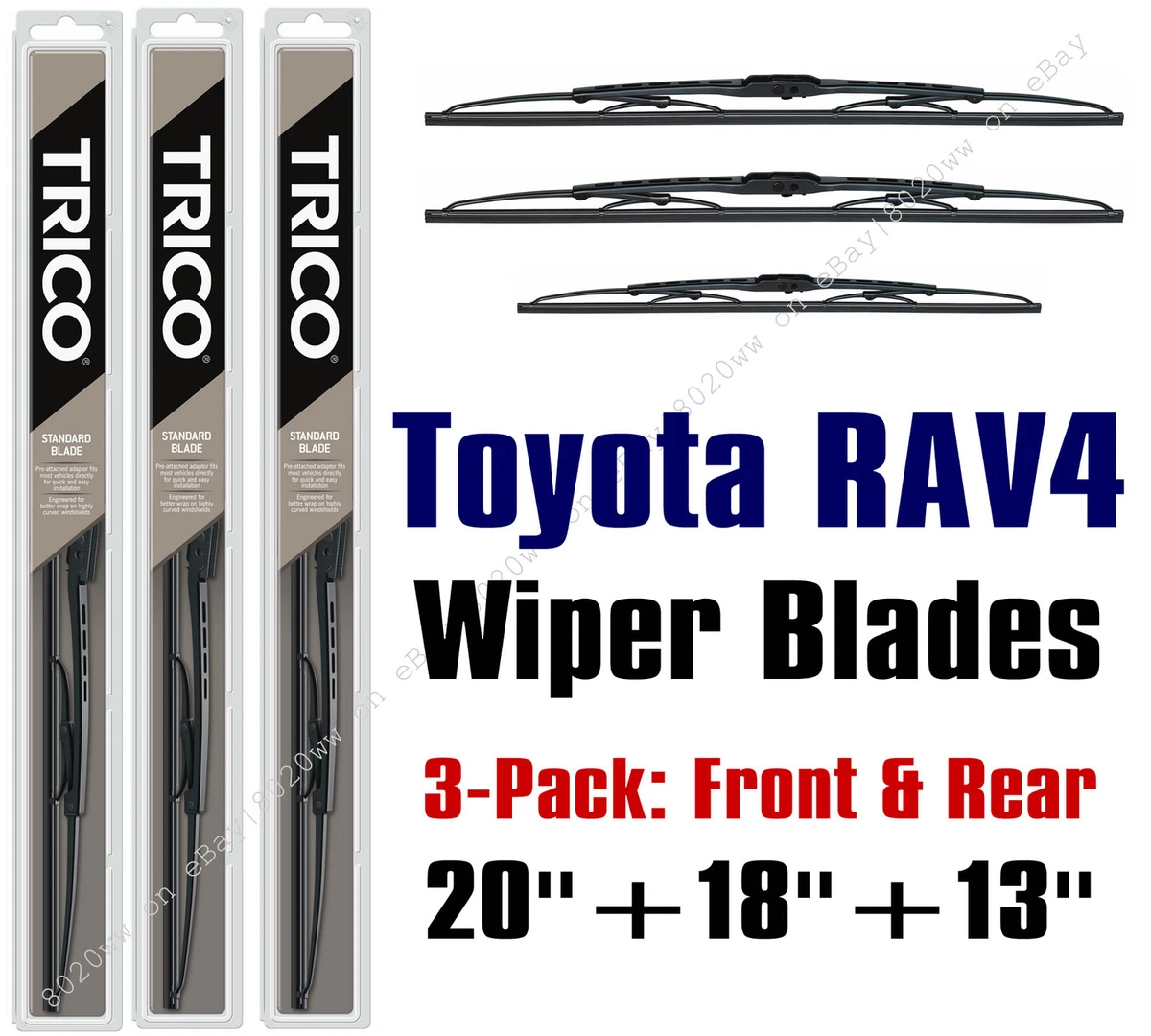 Toyota rav4 sale wiper blade size