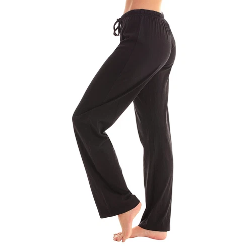 Women's Soft Jogger Sweatpants Elastic Waist Loose Casual Wide Leg Pants Trouser - Picture 14 of 25