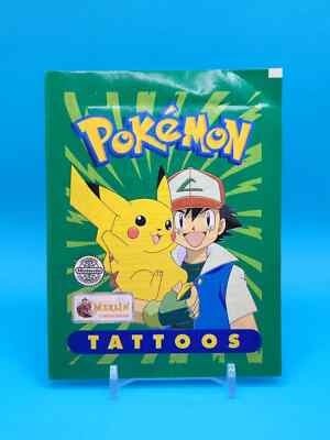 Vintage Pokémon Tattoos new unopened one Pack Merlin Nintendo topps green