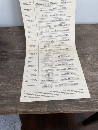 Vtg Gretsch Drums Percussion Catalog Brochure 26 Strube Rudiments Of Drumming - Picture 8 of 10