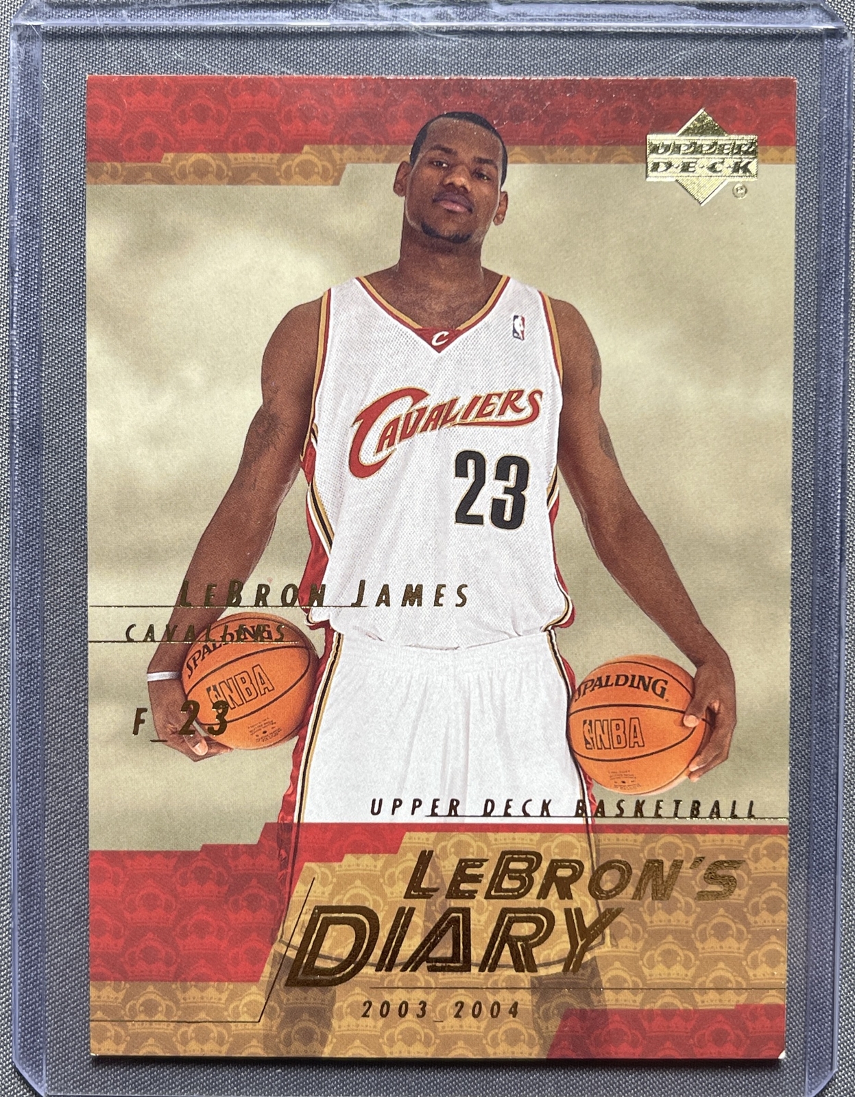 Lebron James 2003-04 Upper Deck Diary #LJ8 Rookie RC - Cleveland Cavs