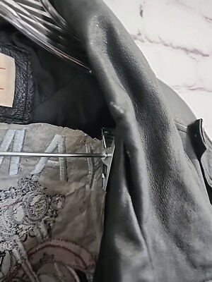 Vintage St.John's Bay Men's Black Motorcycle Leather Jacket Vintage St.John's Bay Men's Black Motorcycle Leather Jacket