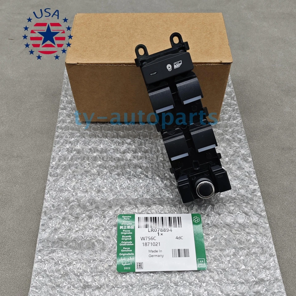 New WINDOW SWITCH DRIVERS SIDE For LAND ROVER RANGE ROVER 13' ROVER SPORT 14' Foto 2 de 4