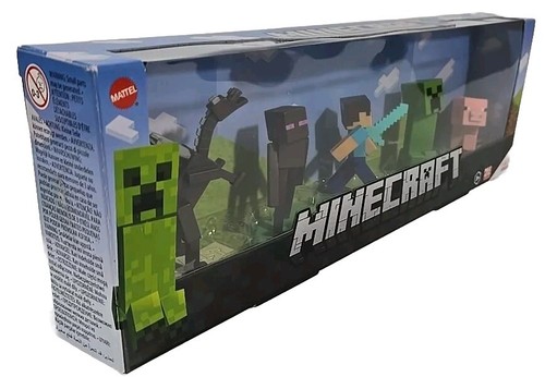 Minecraft Mojang 5 Figure Micro Collection Collector's Set W/Ender Dragon - New! - Picture 4 of 6