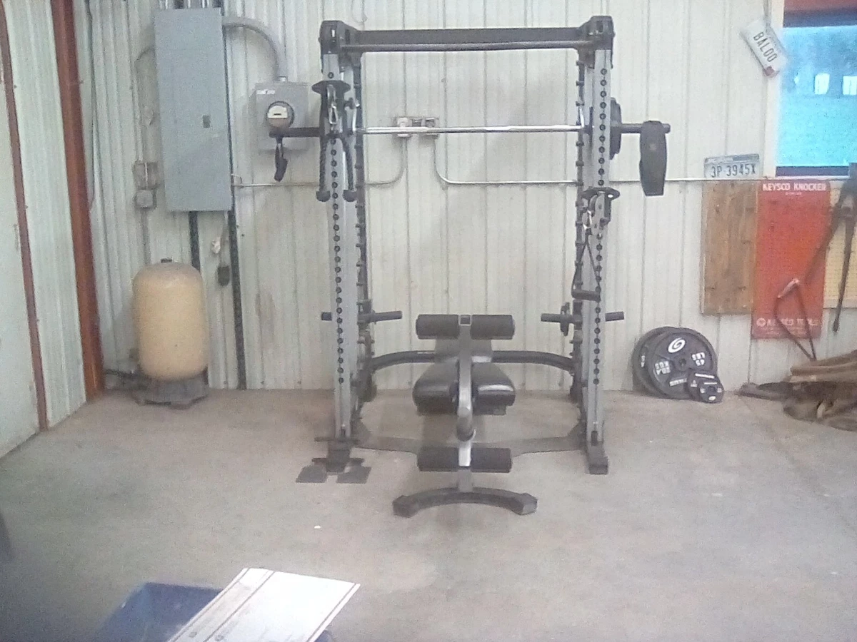 Smith Machine with Cable Crossover by NAUTILUS (32) exercises CLEAN MACHINE!!