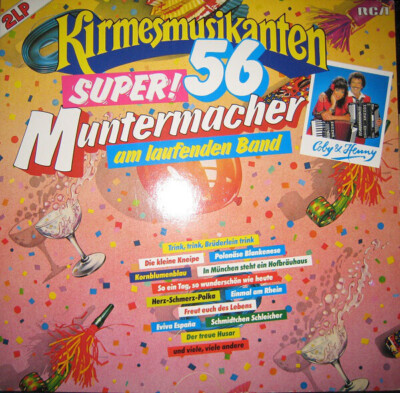 2xLP Coby & Henry Die Kirmesmusikanten - Super! 56 Muntermacher Am Laufenden Ba