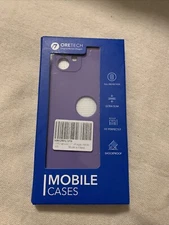 Oretech Purple Cell Phone Case + 2 Screen Protectors for iPhone 11 Pro