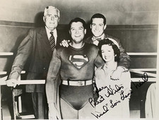 Foto de Superman firmada por NOEL NEILL "Lois Lane", con 2 certificados de autenticidad JSA, Hake's, 8x10