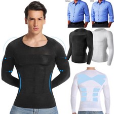 FAJAS PARA HOMBRES FAJA REDUCTORA DE,HOMBRE MENS BODY SHAPER SLIM CONTROL SHIRTS