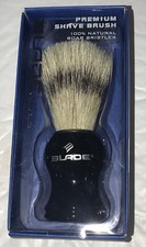 BLADE for Men Premium Shaver Brush 100 Natural Boar Bristles NIB