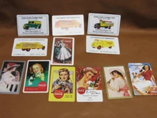 Lot 12 Coca Cola Coke Automobile Pinup Girl Swap Cards