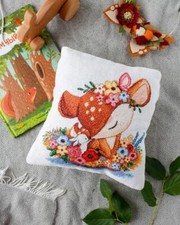 DIY Counted Cross Stitch Pillow Kit friendship 30x30cm tapestry cushion kit