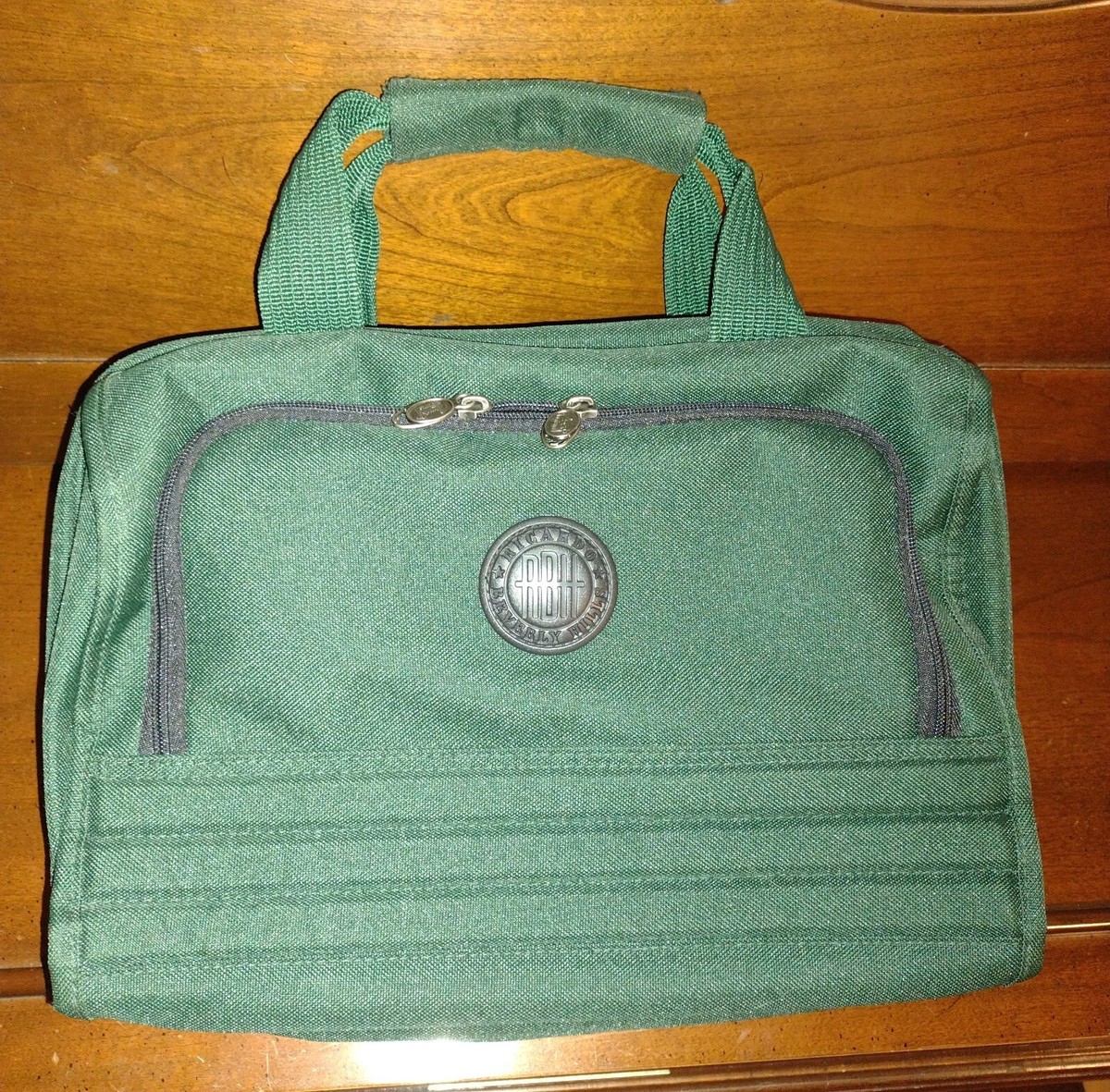 Y2K Ricardo Beverly Hills Travel Toiletries Hanging Organizer Bag Green  13x10x4
