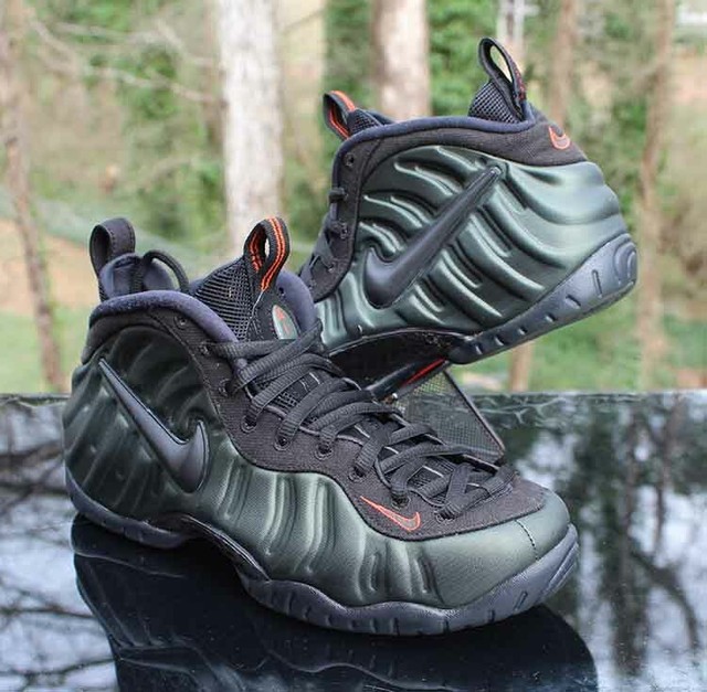 foamposite green and orange
