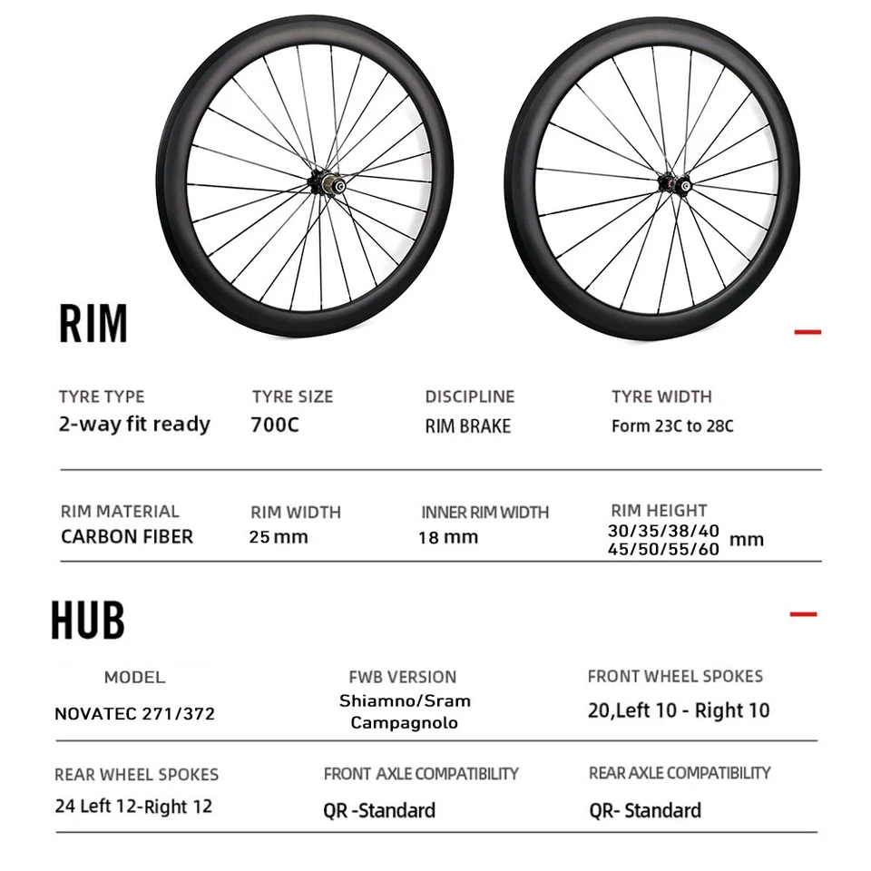 AIRWOLF T1100 Carbon Road Bike Frame Wheelset 700*25c Racing Bicycle Ultralight - Image 4 of 4