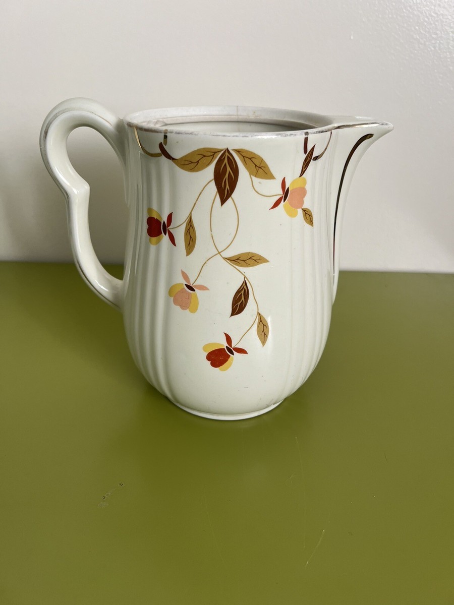 Vintage hall’s China jewel tea autumn leaf 8-cup rayed coffee pot, no lid Vintage hall’s China jewel tea autumn leaf 8-cup rayed coffee pot, no lid