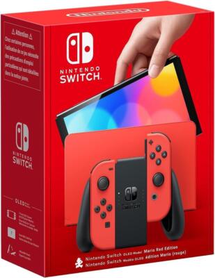Nintendo Switch (OLED-Modell) HEG-001 Mario-Edition (Rot) 64GB Console