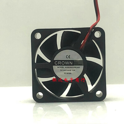   AGE05025B24H DC24V 0.12A 5CM 2-Wire Inverter Cooling Fan #E2
