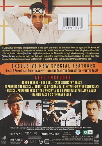 Cobra Kai: Seasons 1 & 2 - DVD, Brand New - Picture 2 of 2